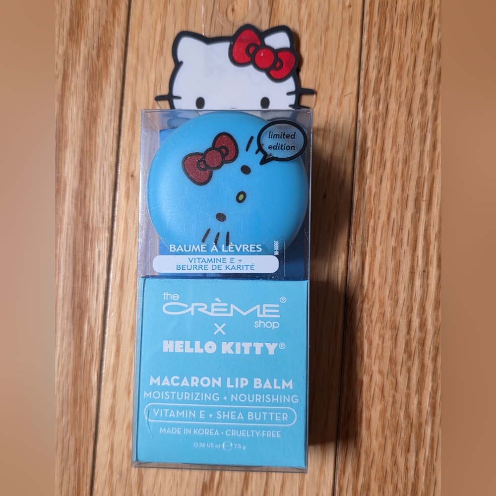 The Crème Shop X Hello Kitty Macaron Lip Balm - Cool As Mint